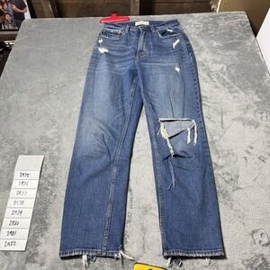 Abercrombie & Fitch Curve Love The Ankle Straight Ultra High Rise Size 26/2Short